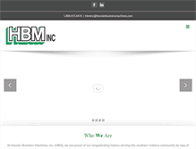 Tablet Screenshot of hoosierbusinessmachines.com